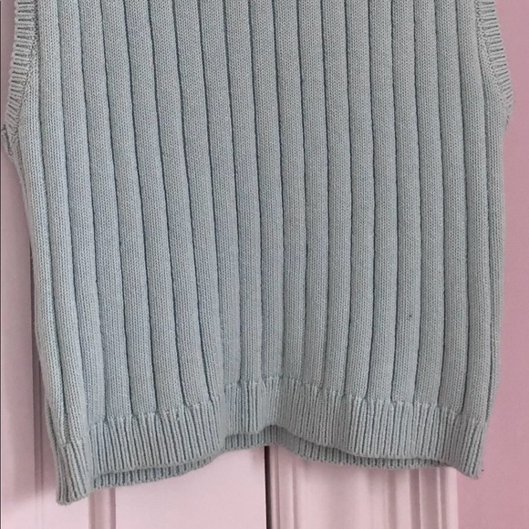 American Apparel Tiffany Blue/ Sea Breeze Knit Ribbed Tank Sz L - Picture 3 of 3